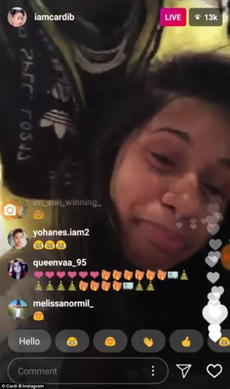 Cardi B Leaks Fake Sex Tape on Instagram Live